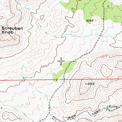 Topographic Map of Arrow Head (historical), NV