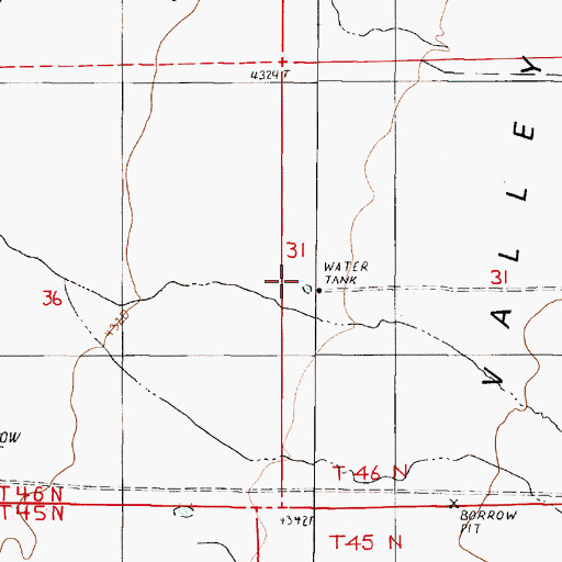 Topographic Map of McConnels (historical), NV