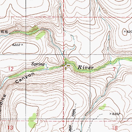 Topographic Map of Circular Flat, NV