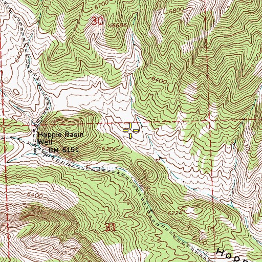 Topographic Map of Leach Range, NV
