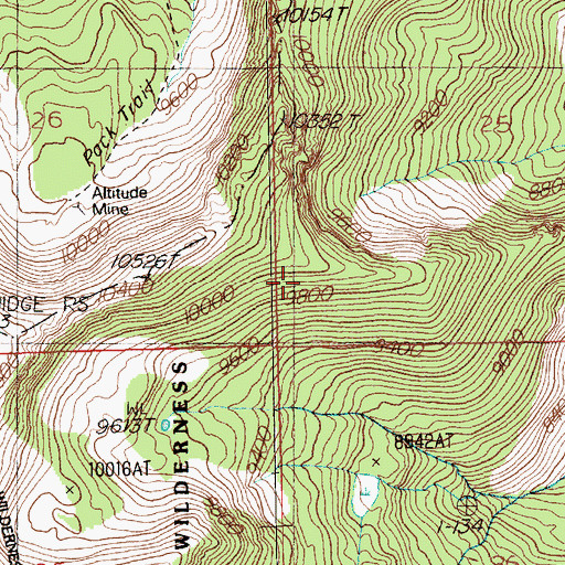 Topographic Map of Norman Mine, NV