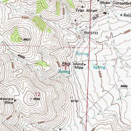 Topographic Map of The Scales (historical), NV