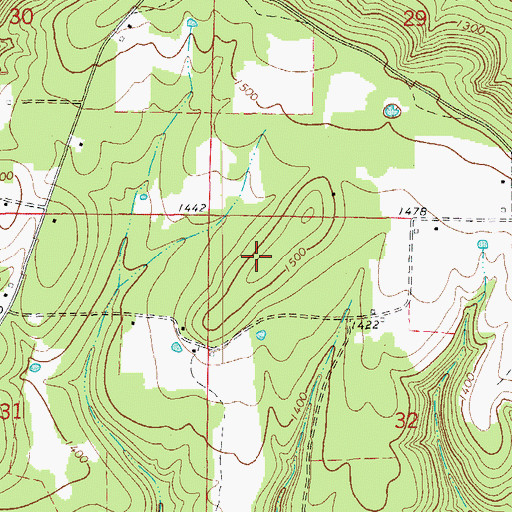Topographic Map of KEMV-TV (Mountain View), AR