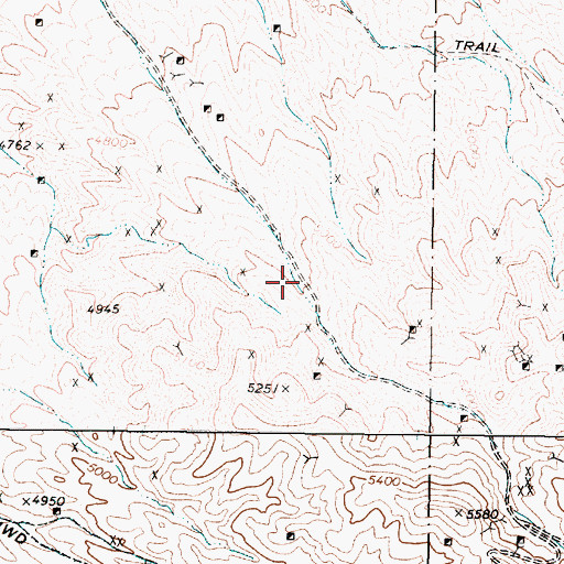 Topographic Map of Dromedary Mill, NV
