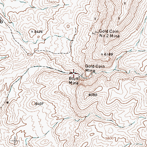 Topographic Map of Togo (historical), NV