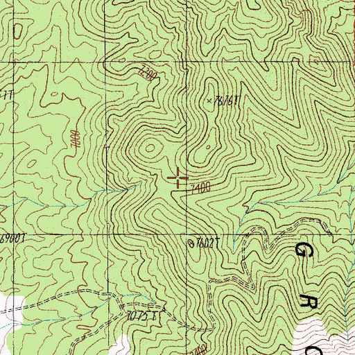 Topographic Map of Naquinta Spring, NV