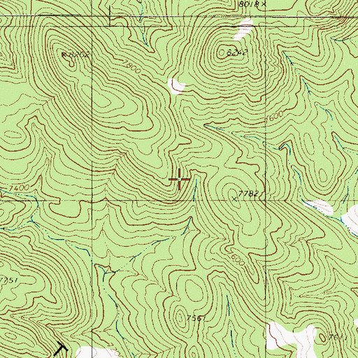 Topographic Map of Cloverdale Mining District, NV