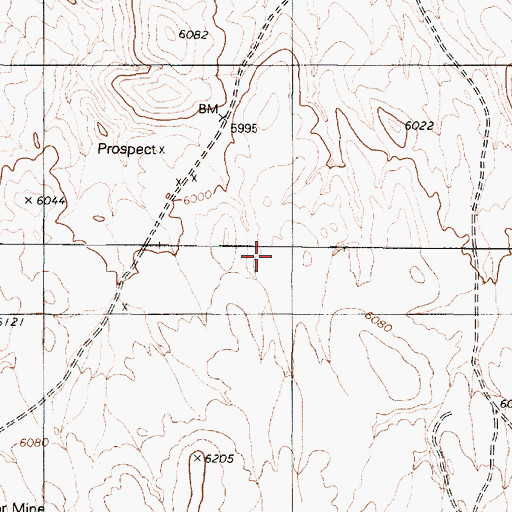 Topographic Map of Athens Mining District, NV