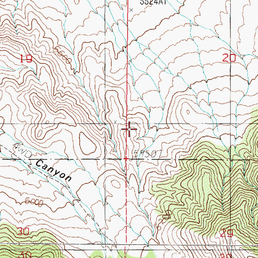 Topographic Map of Gabbs Mining District, NV