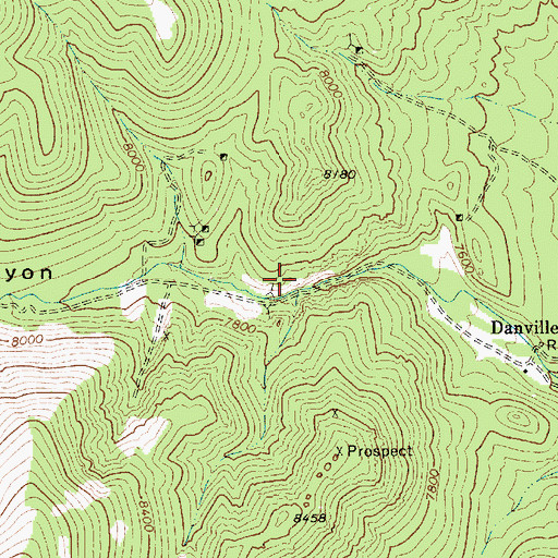 Topographic Map of Eucalyptus Mine, NV