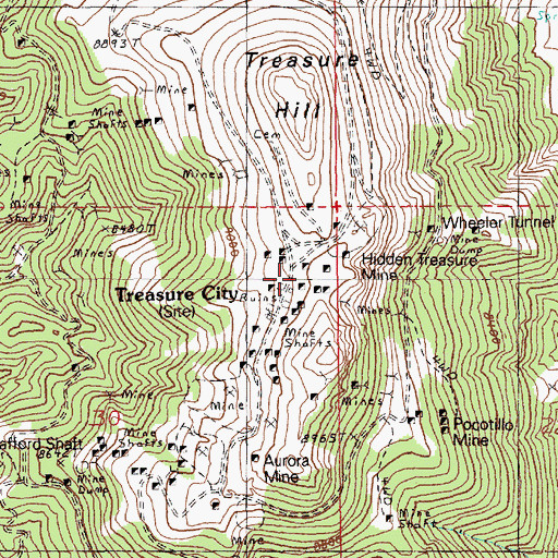 Topographic Map of Bromide Flat, NV