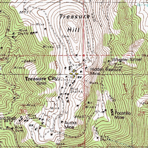 Topographic Map of Bromide Flat, NV