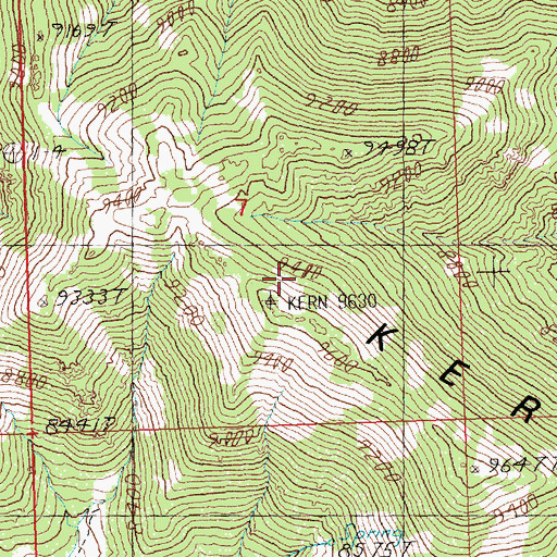 Topographic Map of Eagle Mining District, NV