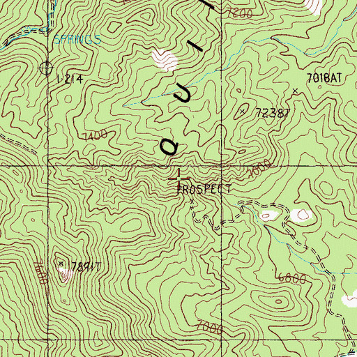 Topographic Map of Emerald Mine, NV