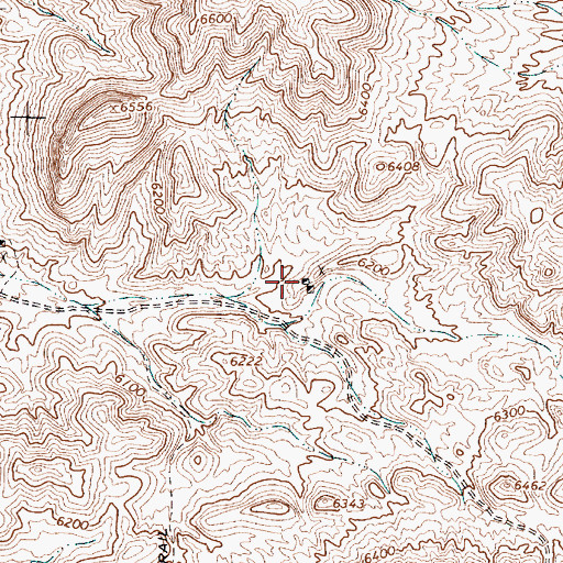 Topographic Map of Gold Mountain Mine, NV