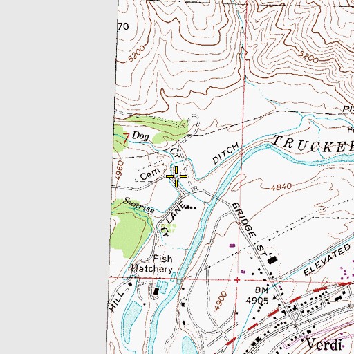 Topographic Map of Crystal Peak (historical), NV