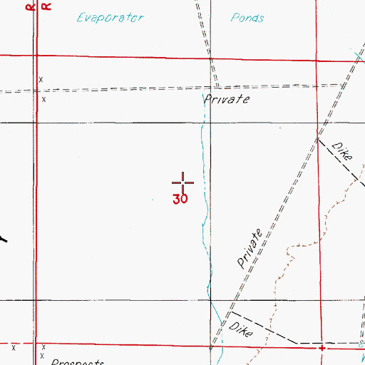 Topographic Map of Silver Peak Marsh Mining District, NV