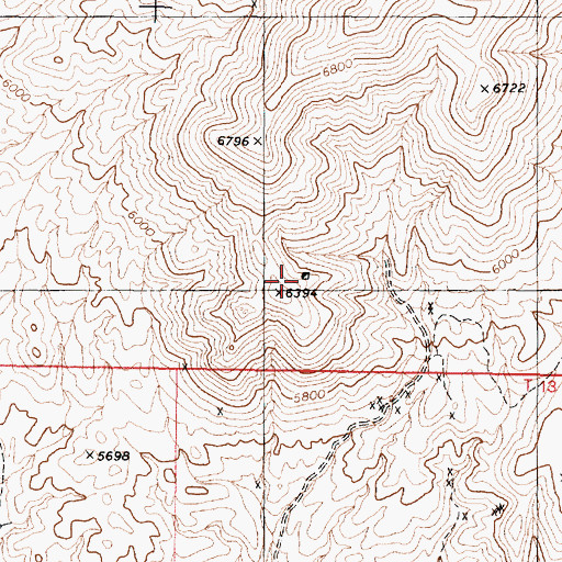 Topographic Map of Rawhide Tungsten Mine, NV