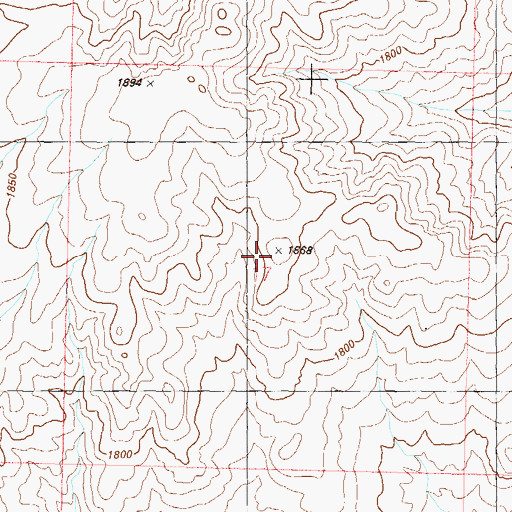 Topographic Map of Juniper Range Mining District, NV