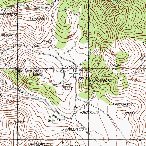 Topographic Map of Copper Basin Mine, NV
