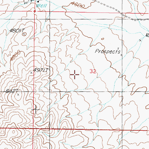 Topographic Map of Arabia Mining District, NV