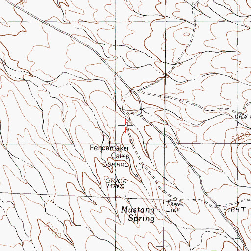 Topographic Map of Victory Mine, NV