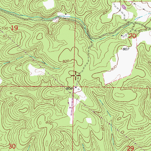 Topographic Map of KKTZ-FM (Mountain Home), AR