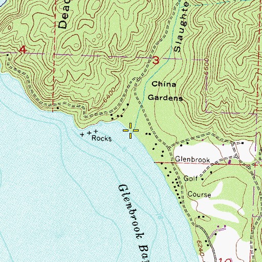 Topographic Map of North Canyon Creek, NV