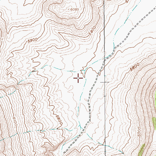 Topographic Map of Lambs Canyon, NV