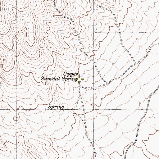 Topographic Map of Upper Summit Spring, NV