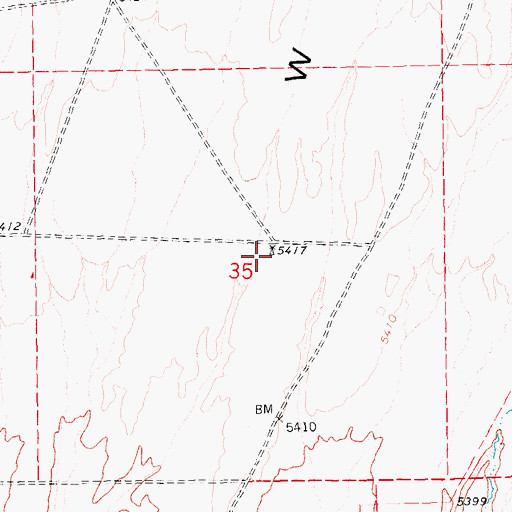 Topographic Map of Fera Well, NV