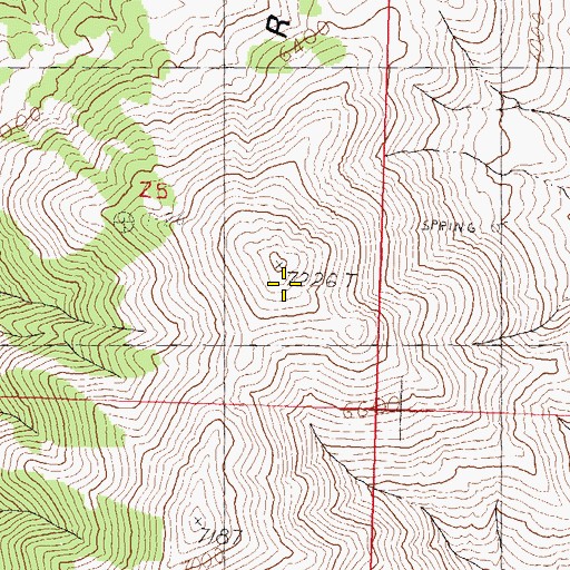 Topographic Map of Fox Range, NV