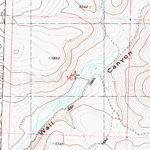 Topographic Map of Nolan Ranch, NV