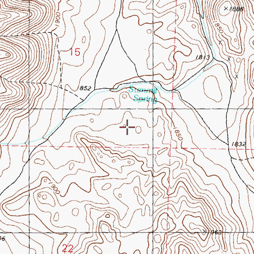 Topographic Map of Stateline Peak Mining District, NV