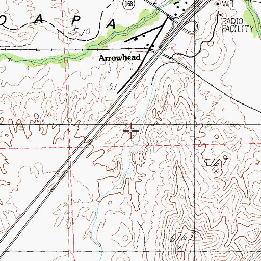 Topographic Map of White Star Mine, NV