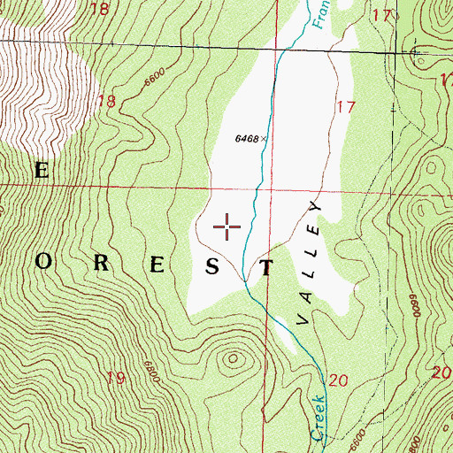 Topographic Map of Little Valley Mine, NV
