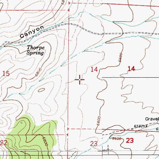 Topographic Map of Cullin Mine, NV