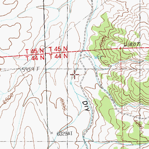 Topographic Map of Lower Signboard Well, NV