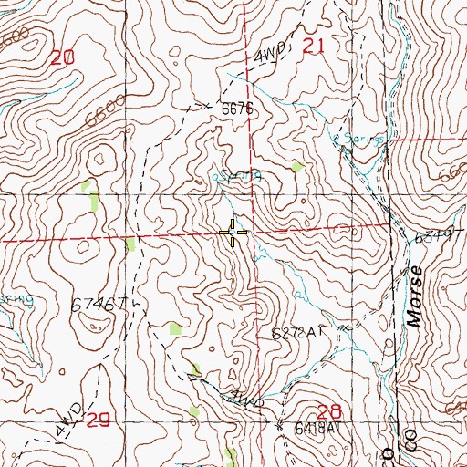 Topographic Map of Cold Spring, NV
