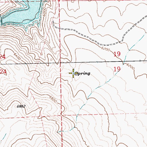 Topographic Map of Winchell Spring, NV