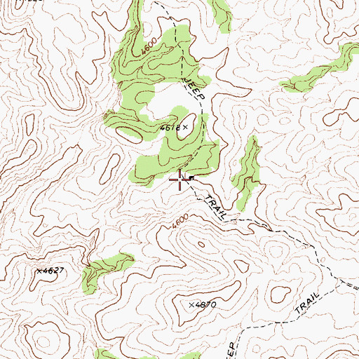 Topographic Map of Johnnie Mine, NV