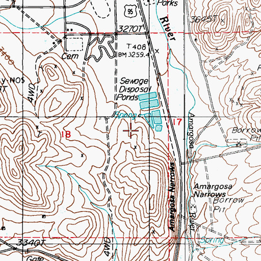 Topographic Map of Quinn Mill (historical), NV