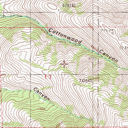 Topographic Map of Edgemont Mining District, NV