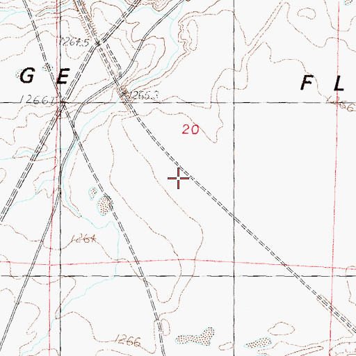 Topographic Map of Dodge, NV