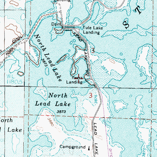 Topographic Map of Peers Landing, NV