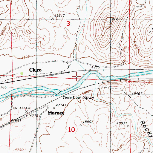 Topographic Map of Palisade Canyon, NV