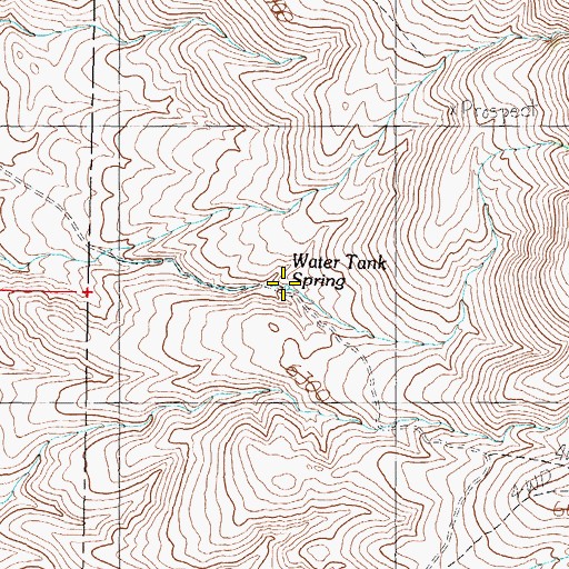 Topographic Map of Abraham Spring, NV