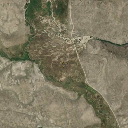Aerial/Satellite Image of Evans Flat, NV