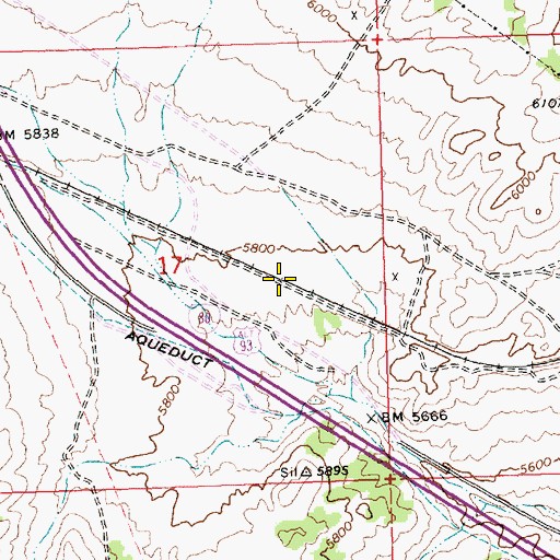 Topographic Map of Arnold, NV