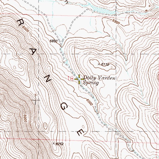 Topographic Map of Dolly Varden Spring, NV